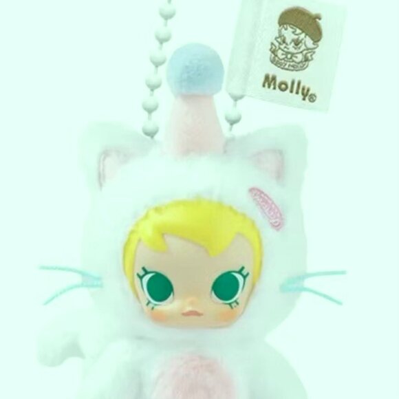 Baby Molly (WHITE) Pet My Head Pocket Friends Series Vinyl Plush Pendant POPMART - Picture 3 of 6